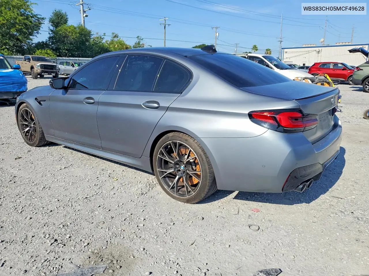 2021 BMW M5 VIN: WBS83CH05MCF49628 Lot: 60314106