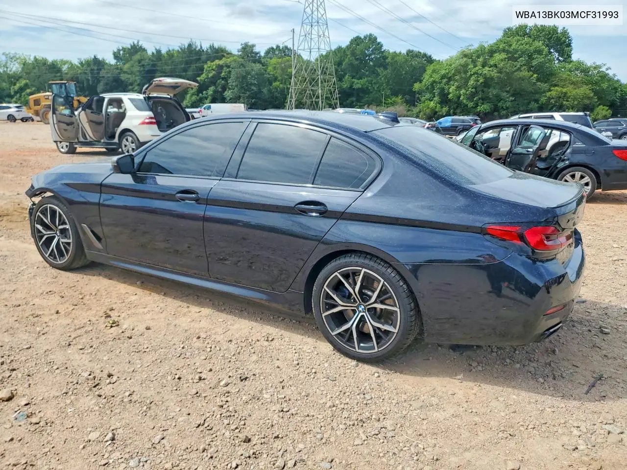 2021 BMW M550Xi VIN: WBA13BK03MCF31993 Lot: 60861266