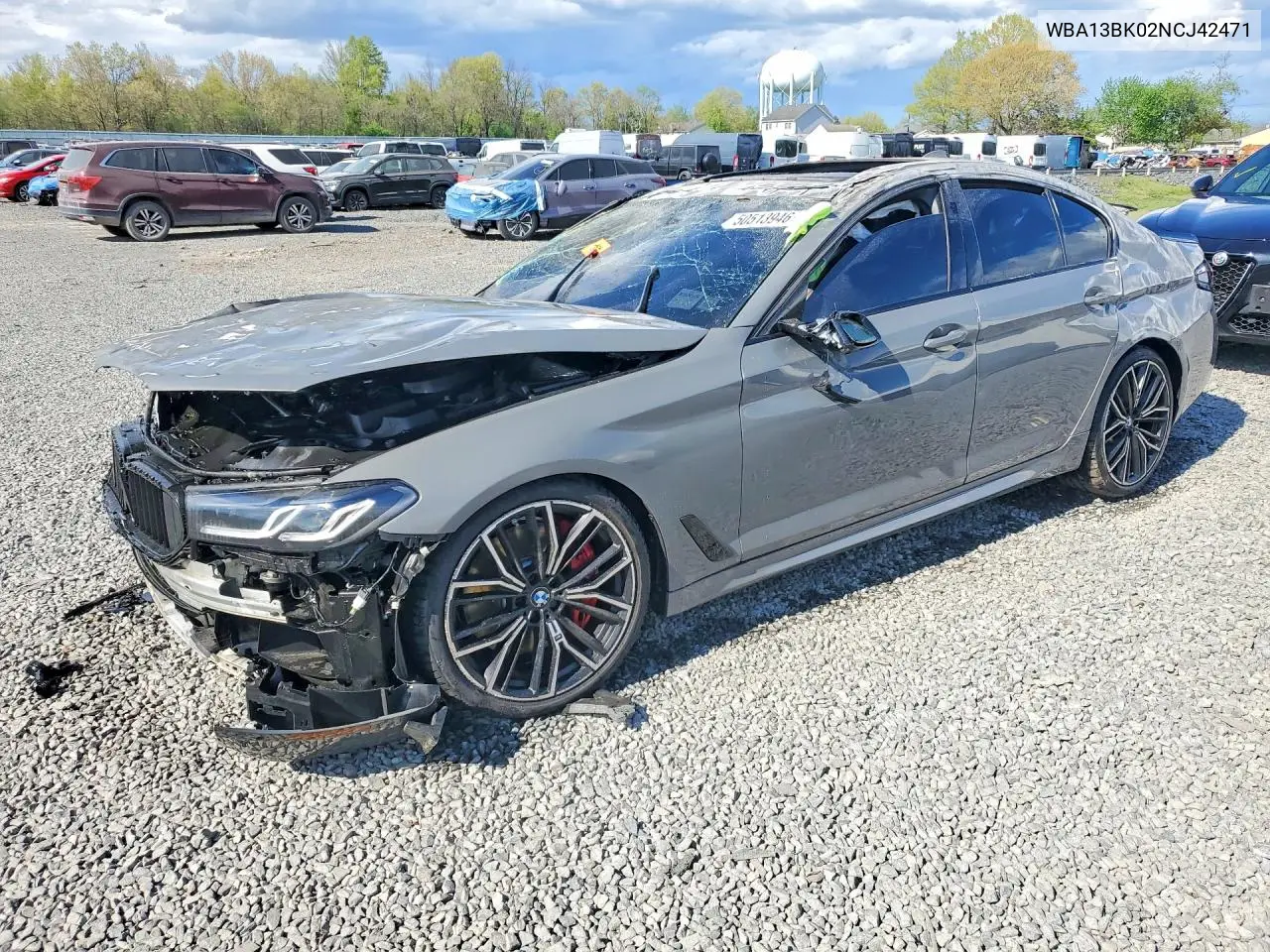 2022 BMW M550Xi VIN: WBA13BK02NCJ42471 Lot: 50513946