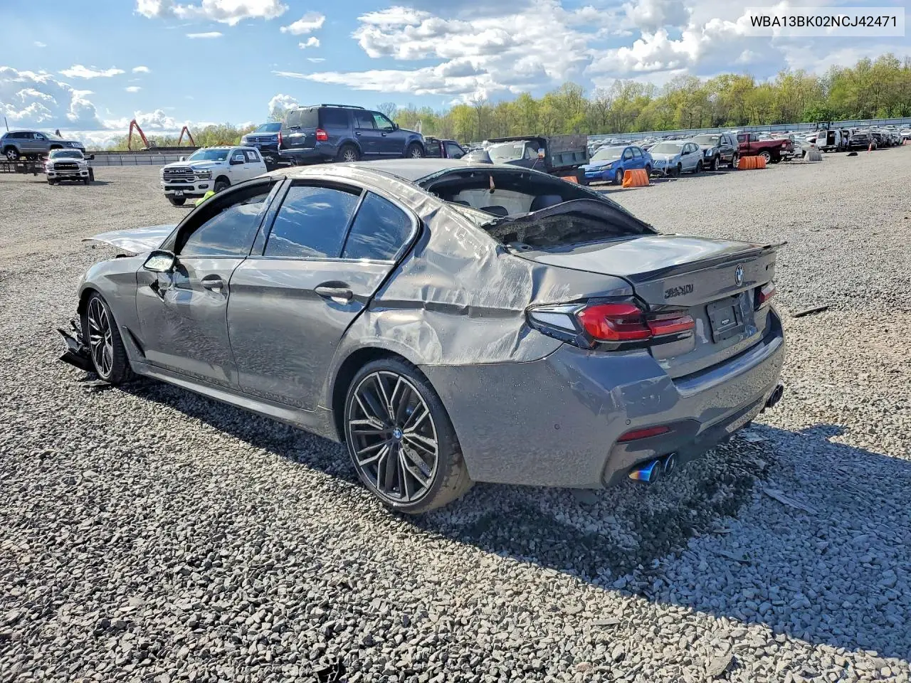 2022 BMW M550Xi VIN: WBA13BK02NCJ42471 Lot: 50513946