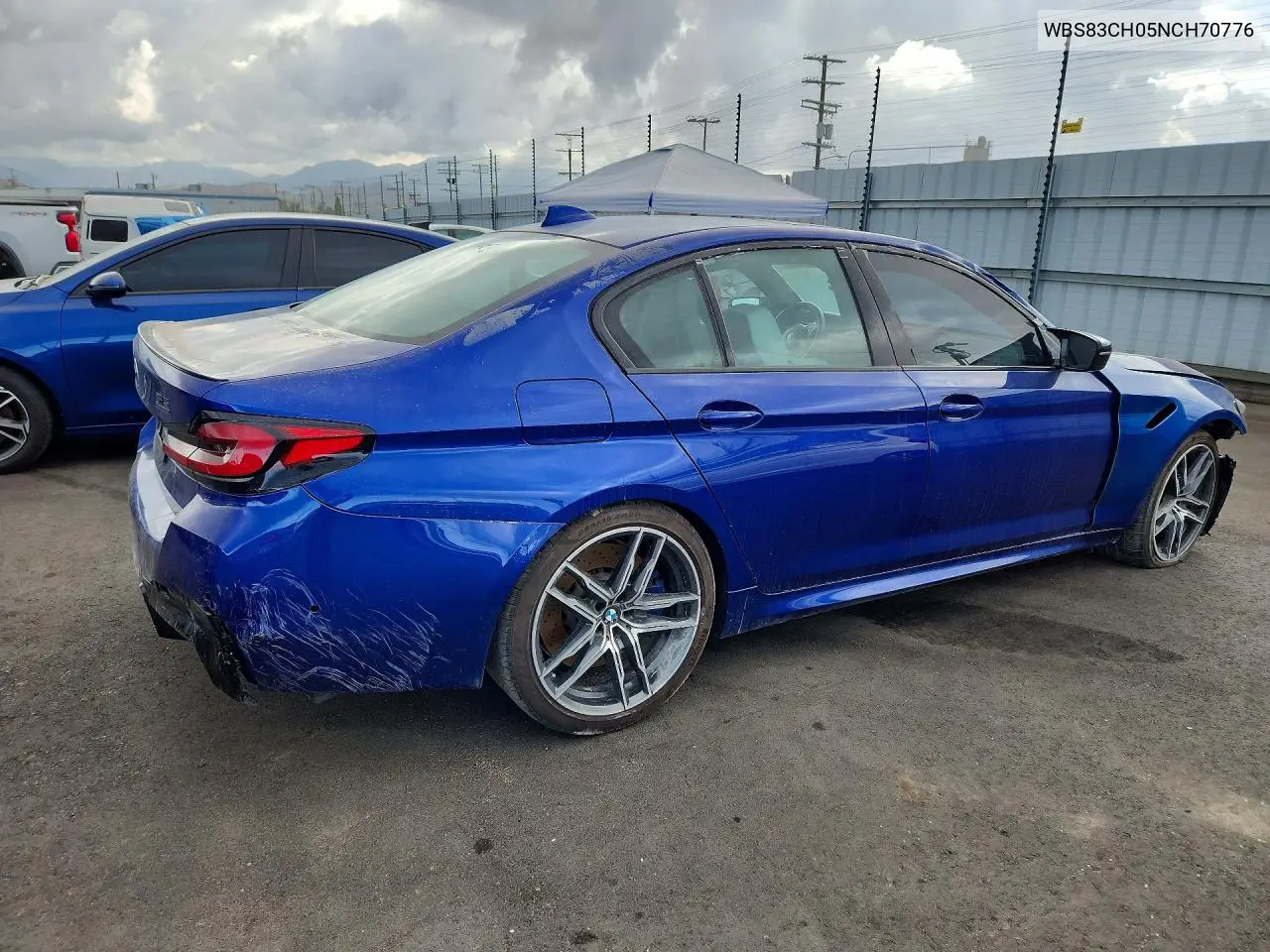 2022 BMW M5 Competition VIN: WBS83CH05NCH70776 Lot: 52031526