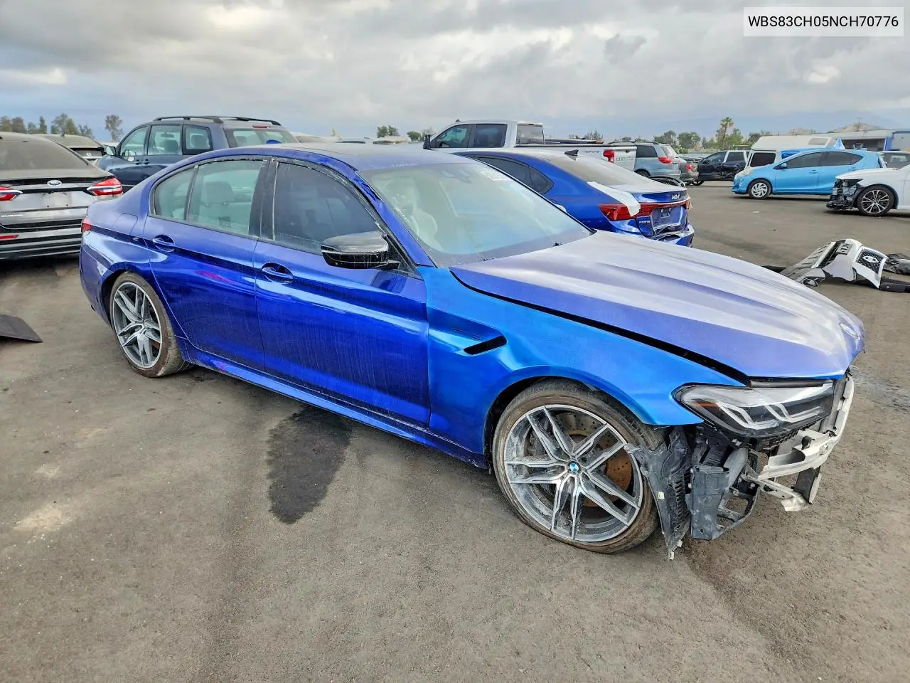 2022 BMW M5 Competition VIN: WBS83CH05NCH70776 Lot: 52031526