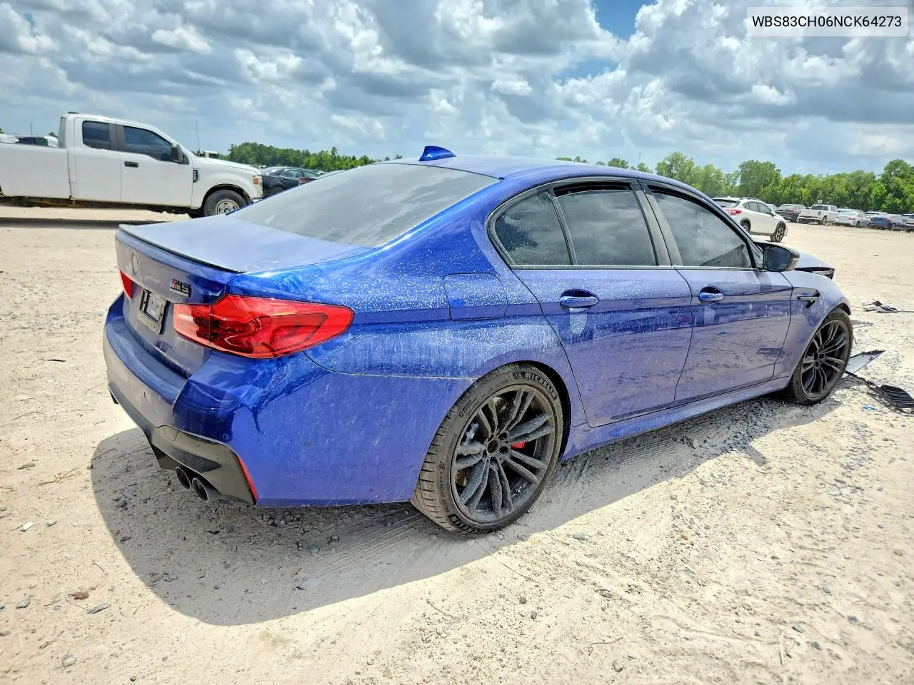 2022 BMW M5 VIN: WBS83CH06NCK64273 Lot: 59110646