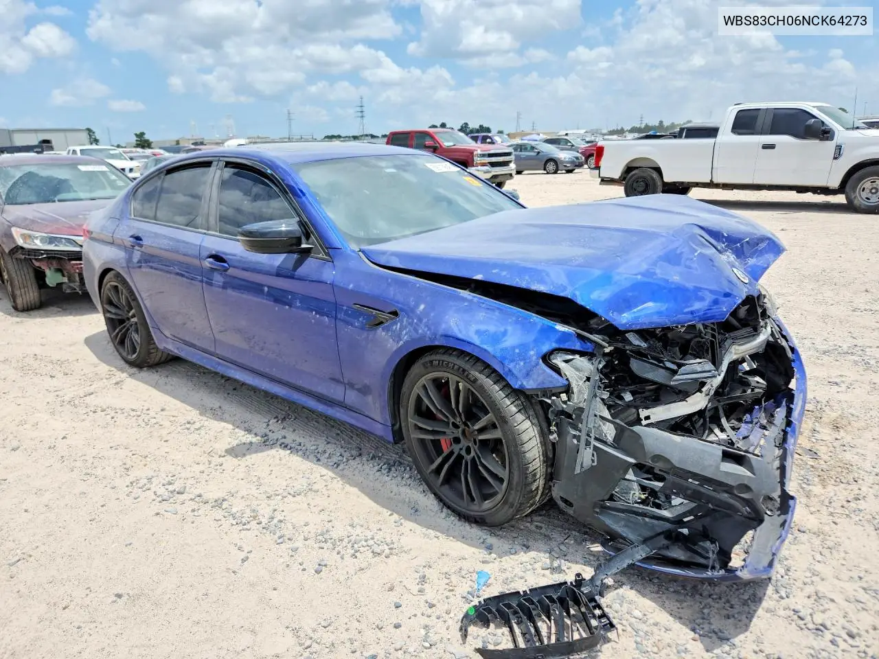 2022 BMW M5 VIN: WBS83CH06NCK64273 Lot: 59110646