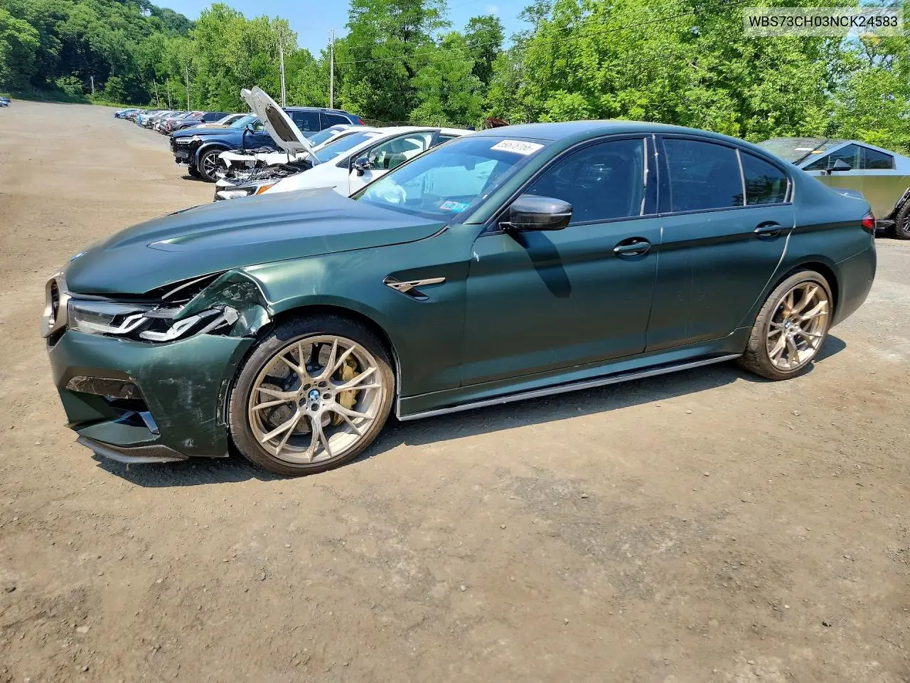 2022 BMW M5 Cs VIN: WBS73CH03NCK24583 Lot: 59678166