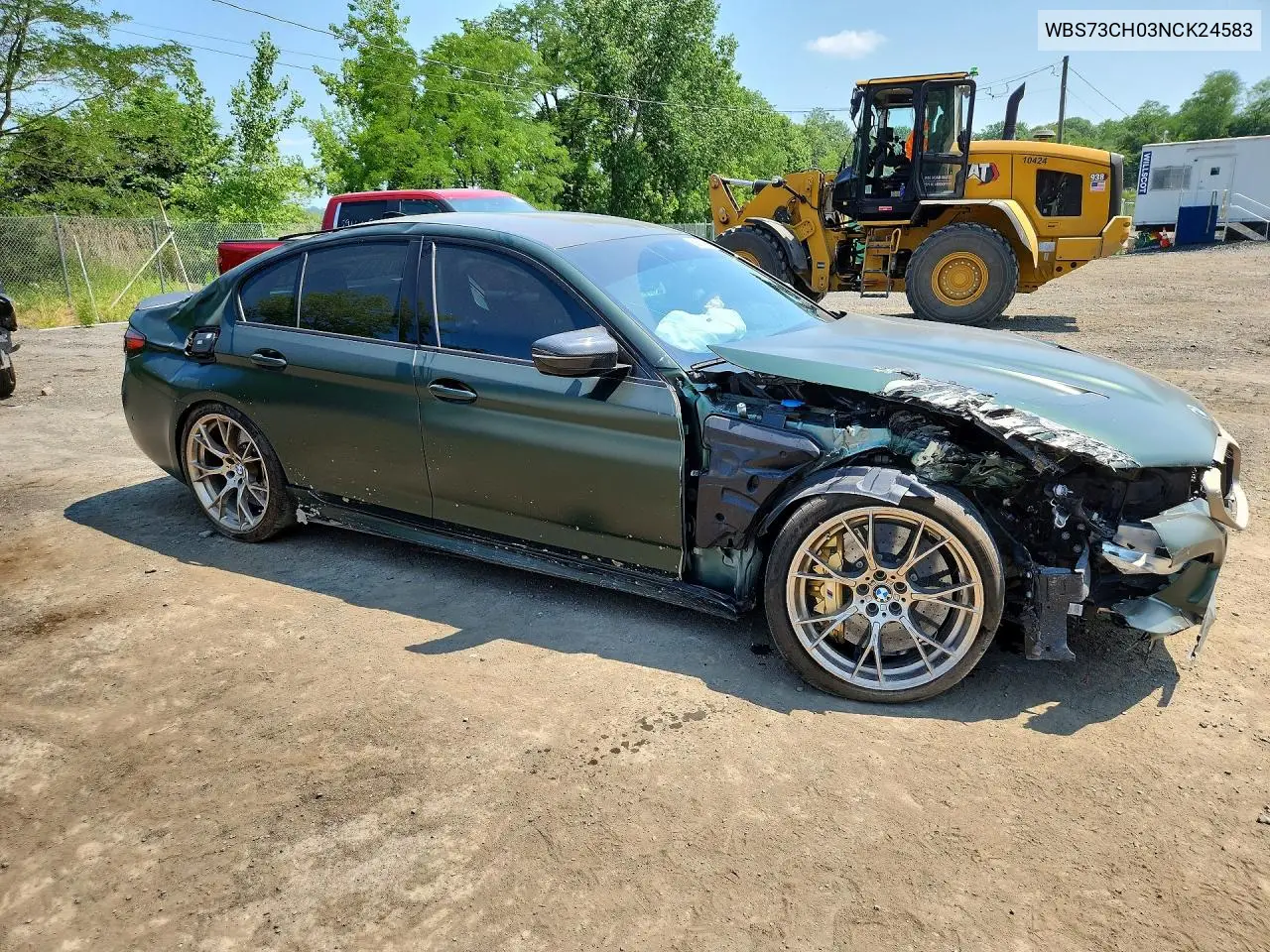 2022 BMW M5 Cs VIN: WBS73CH03NCK24583 Lot: 59678166