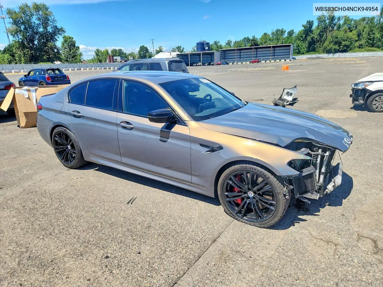2022 BMW M5 VIN: WBS83CH04NCK94954 Lot: 59908906