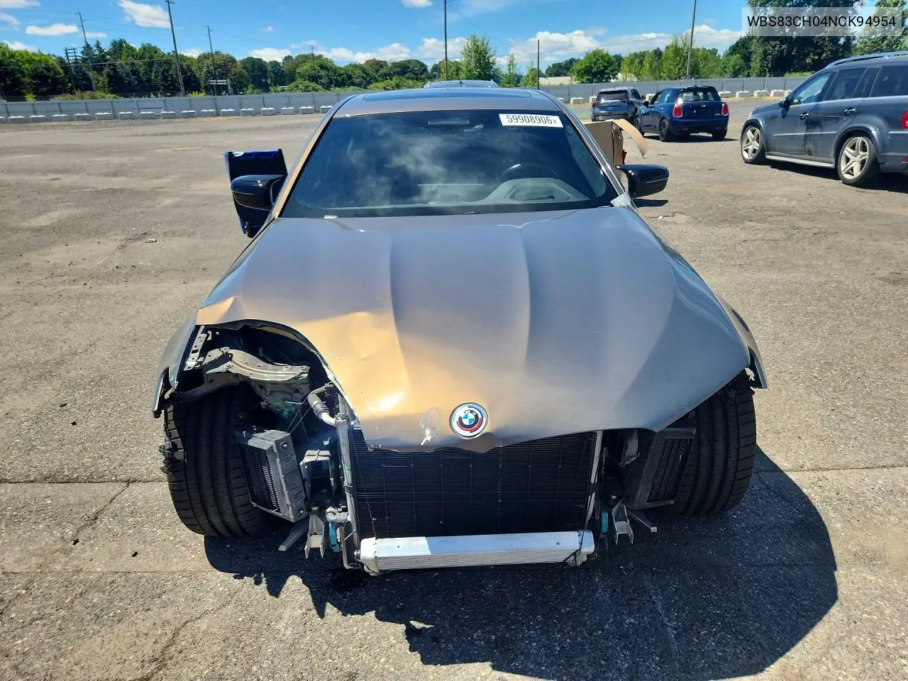 2022 BMW M5 VIN: WBS83CH04NCK94954 Lot: 59908906