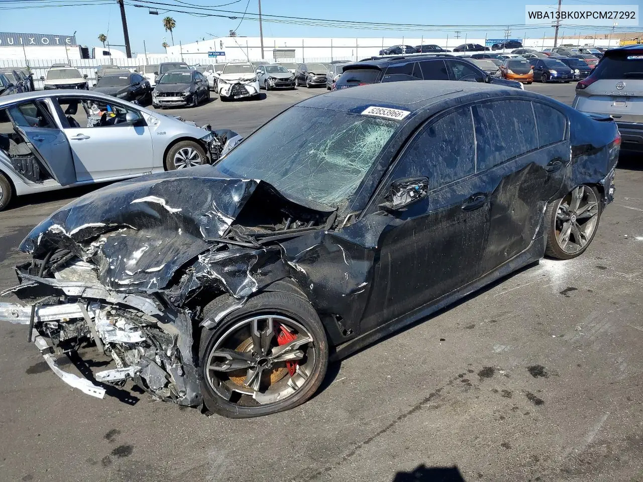 2023 BMW M550I VIN: WBA13BK0XPCM27292 Lot: 52853966