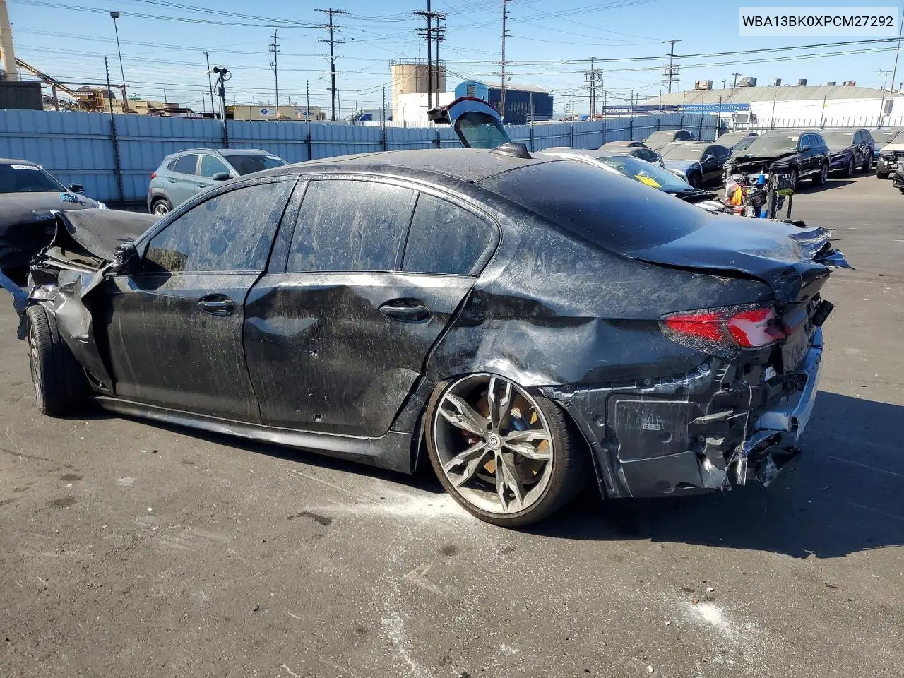 2023 BMW M550I VIN: WBA13BK0XPCM27292 Lot: 52853966
