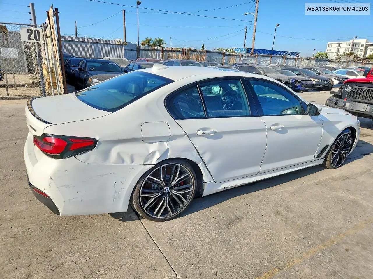 2023 BMW M550Xi VIN: WBA13BK06PCM40203 Lot: 61801886