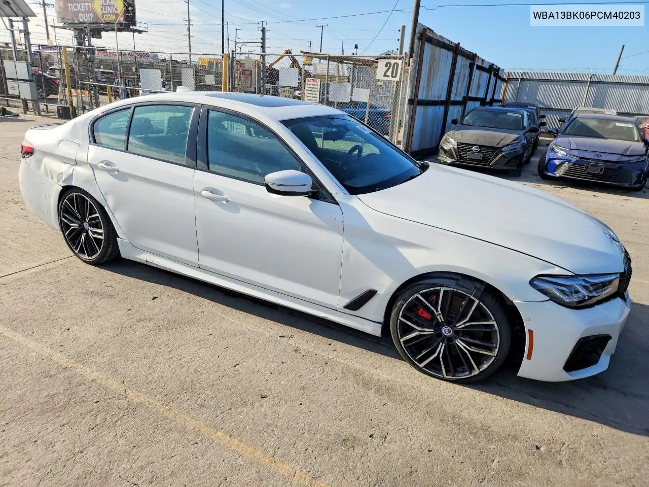 2023 BMW M550Xi VIN: WBA13BK06PCM40203 Lot: 61801886