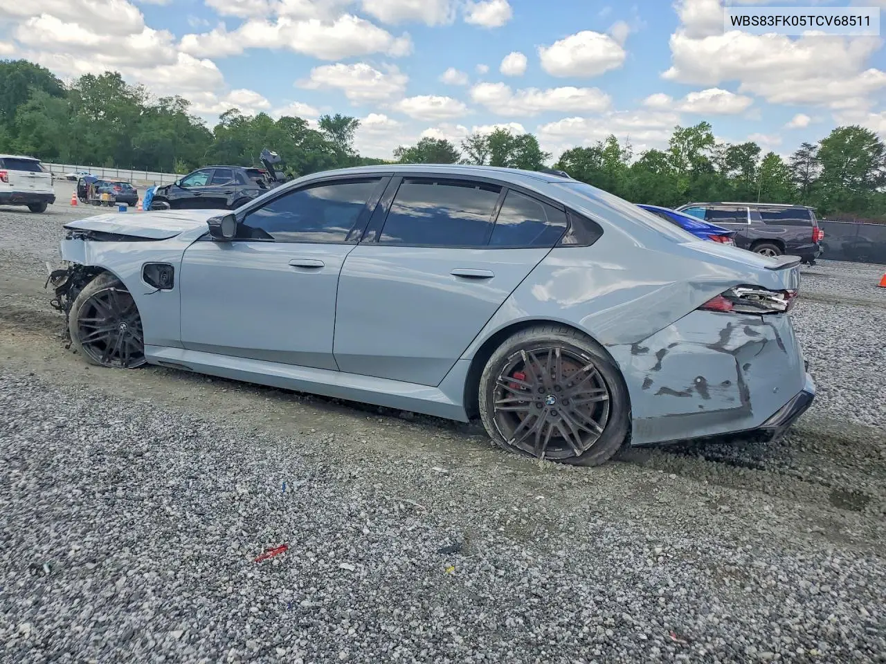 2026 BMW M5 VIN: WBS83FK05TCV68511 Lot: 52406316