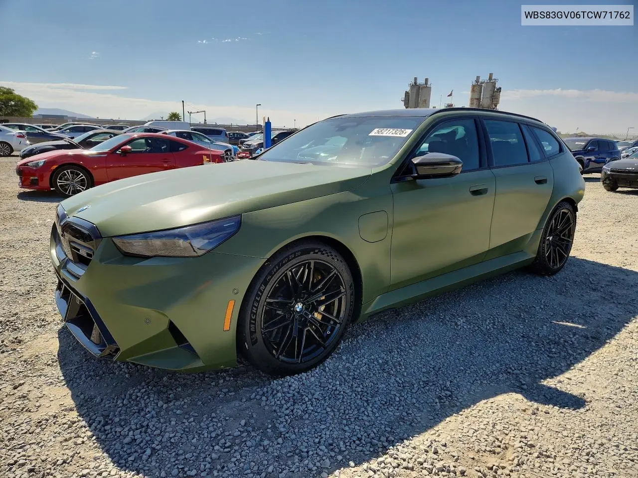 2026 BMW M5 Touring VIN: WBS83GV06TCW71762 Lot: 58217326