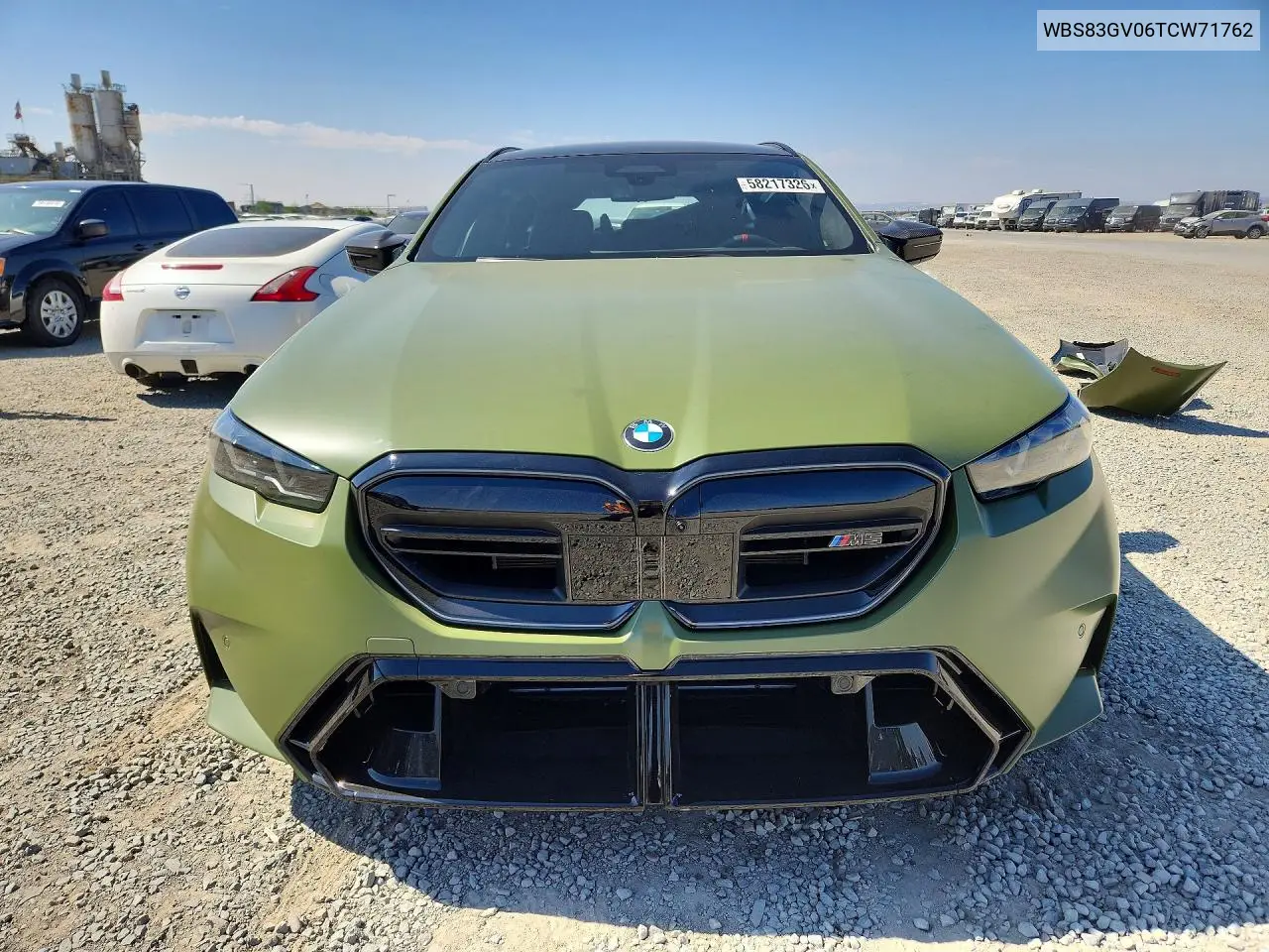 2026 BMW M5 Touring VIN: WBS83GV06TCW71762 Lot: 58217326