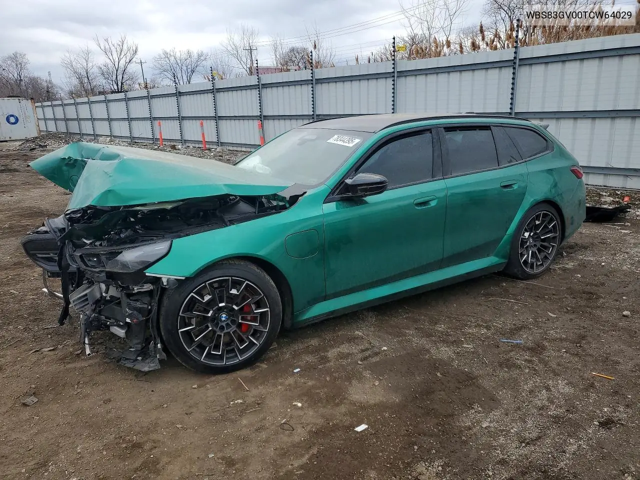 2026 BMW M5 Touring VIN: WBS83GV00TCW64029 Lot: 78344395