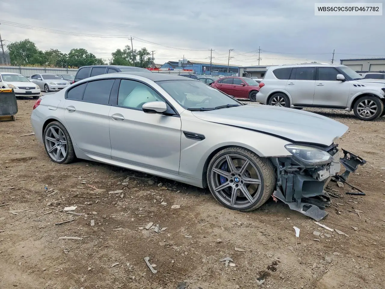 2015 BMW M6 Gran Coupe VIN: WBS6C9C50FD467782 Lot: 55622416