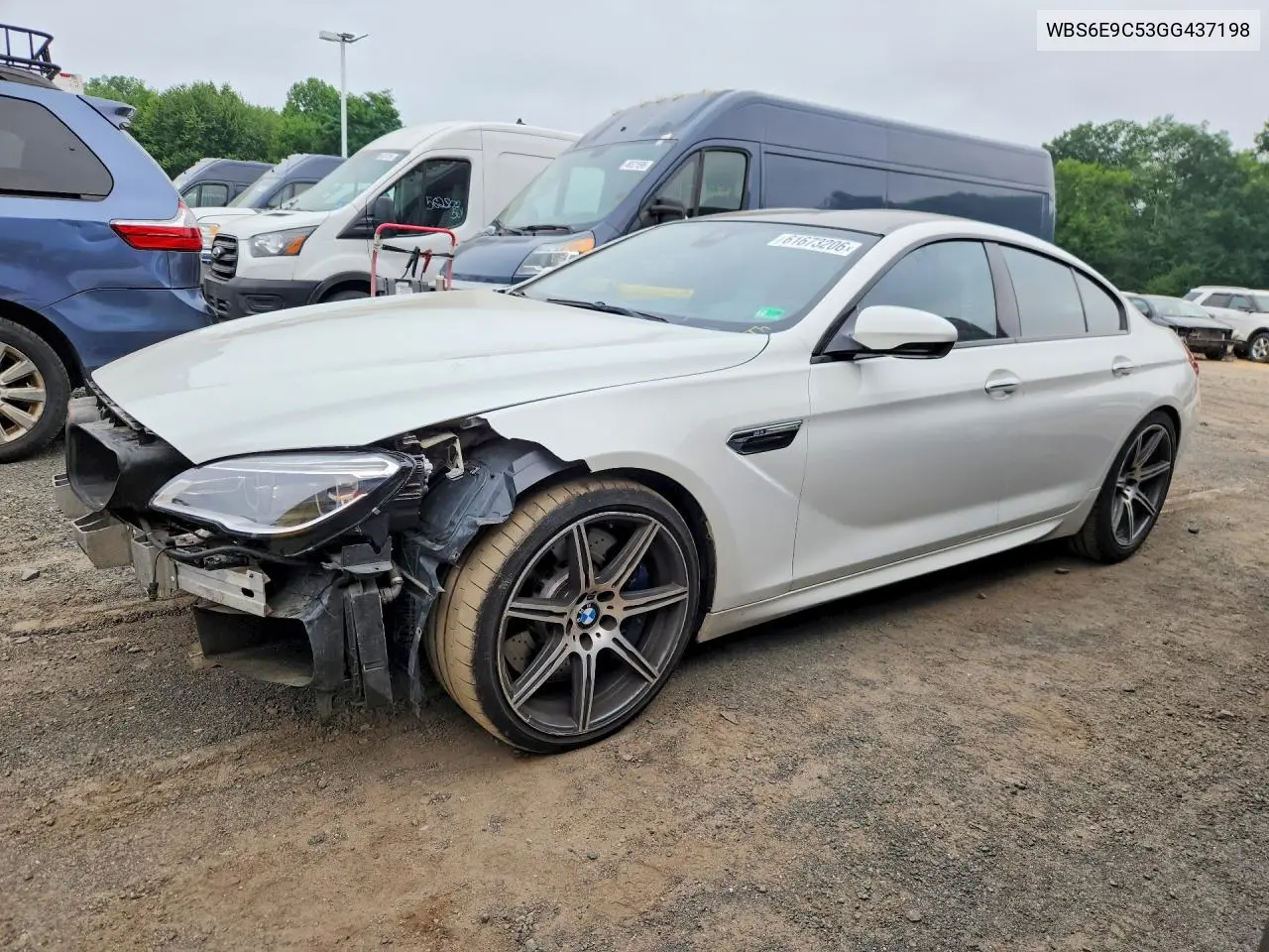 2016 BMW M6 Gran Coupe VIN: WBS6E9C53GG437198 Lot: 61673206
