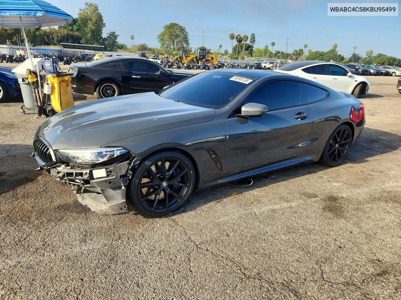 2019 BMW M850Xi VIN: WBABC4C58KBU95499 Lot: 58595136