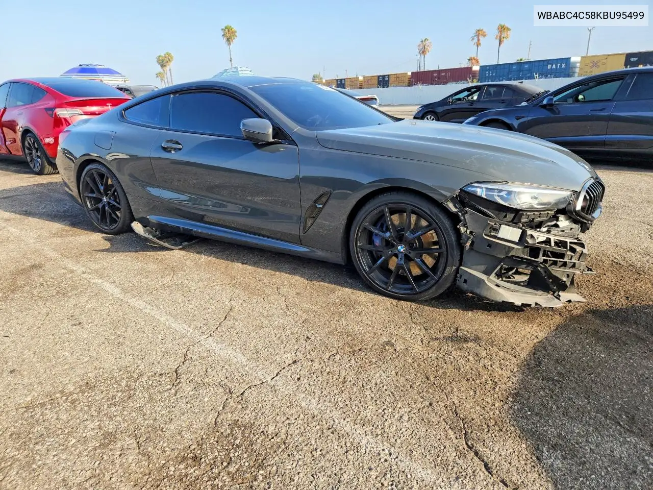 2019 BMW M850Xi VIN: WBABC4C58KBU95499 Lot: 58595136