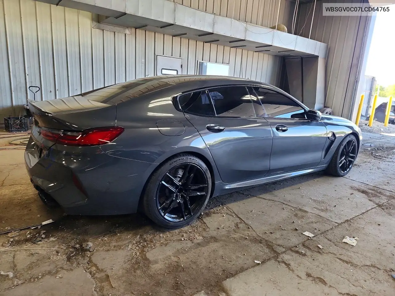 2020 BMW M8 VIN: WBSGV0C07LCD64765 Lot: 54784036