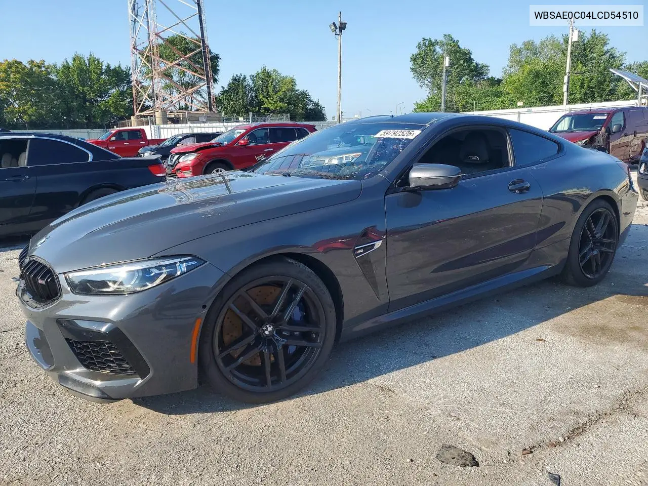 2020 BMW M8 VIN: WBSAE0C04LCD54510 Lot: 59792526