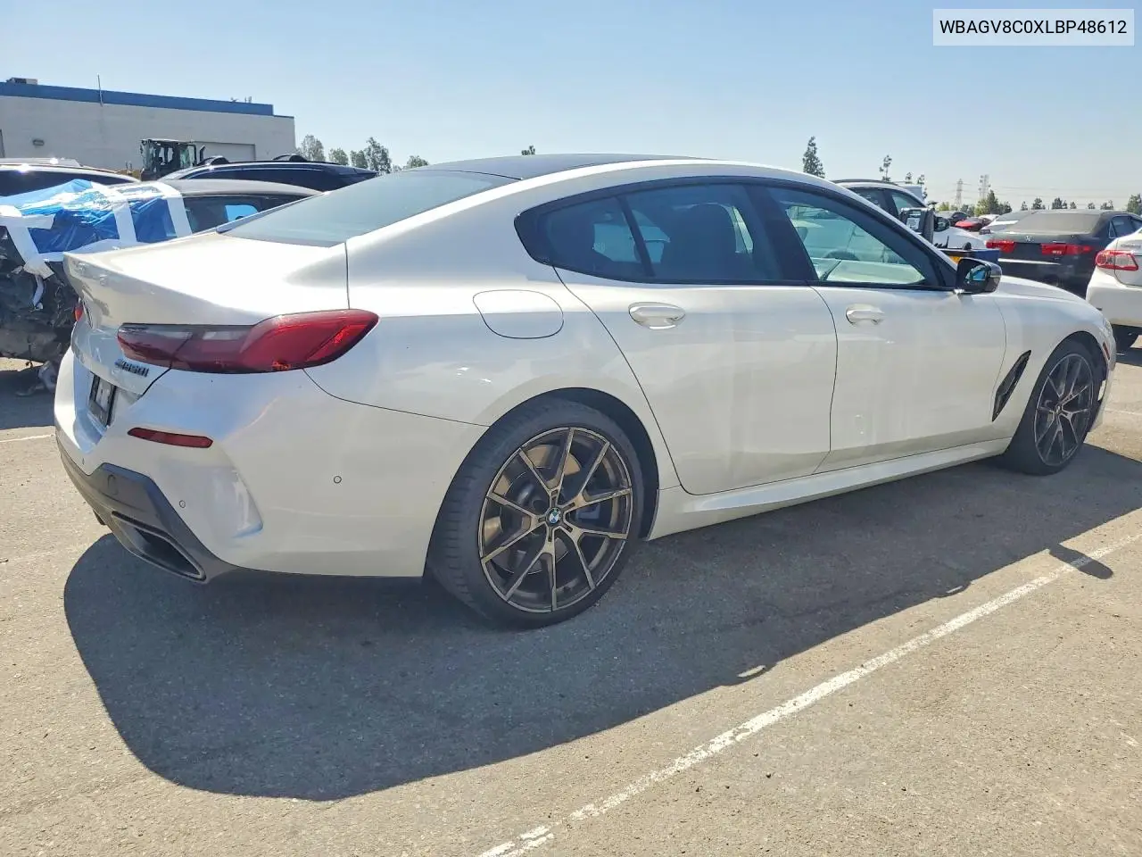 2020 BMW M850Xi VIN: WBAGV8C0XLBP48612 Lot: 60203866