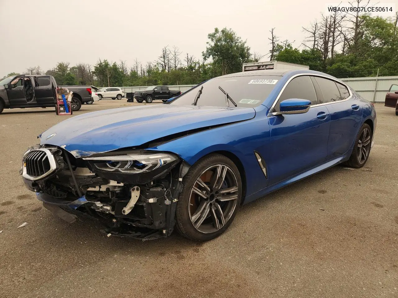 2020 BMW M850Xi VIN: WBAGV8C07LCE50614 Lot: 60693736