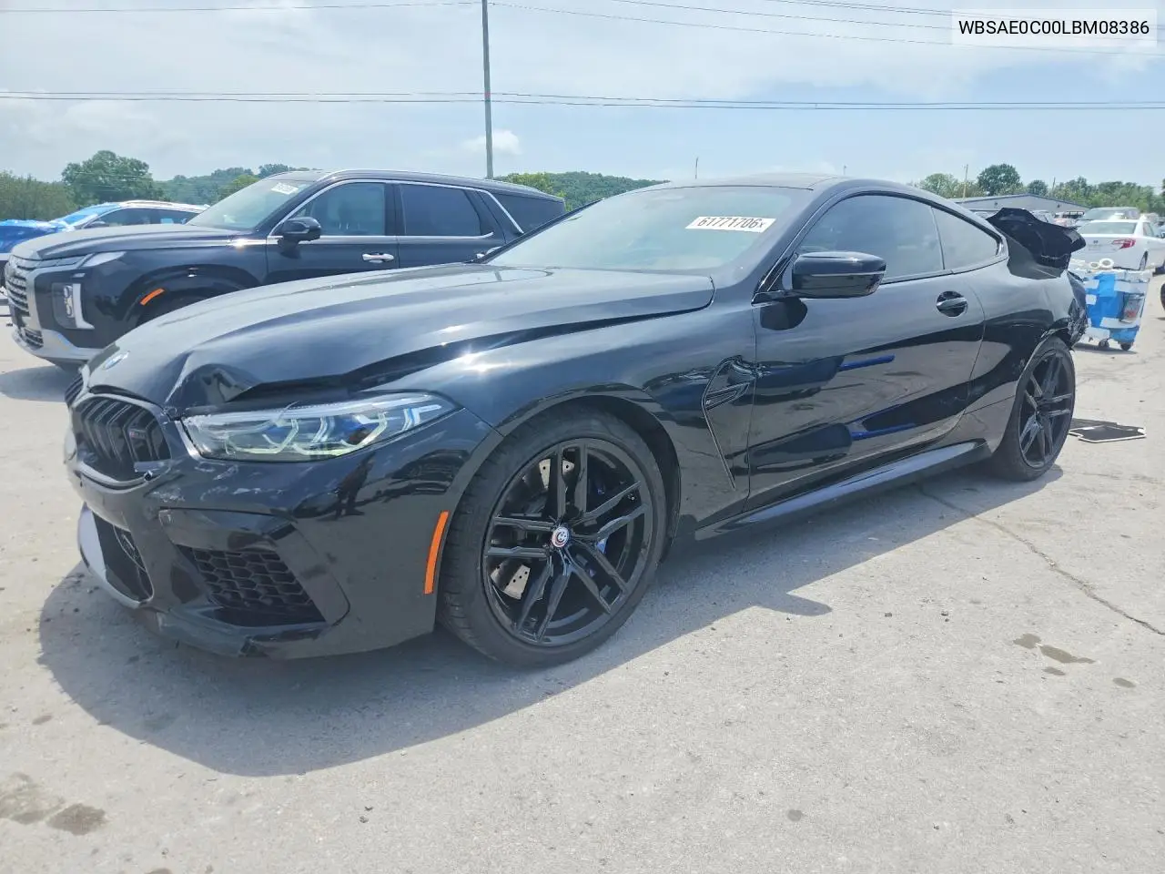2020 BMW M8 VIN: WBSAE0C00LBM08386 Lot: 61771706