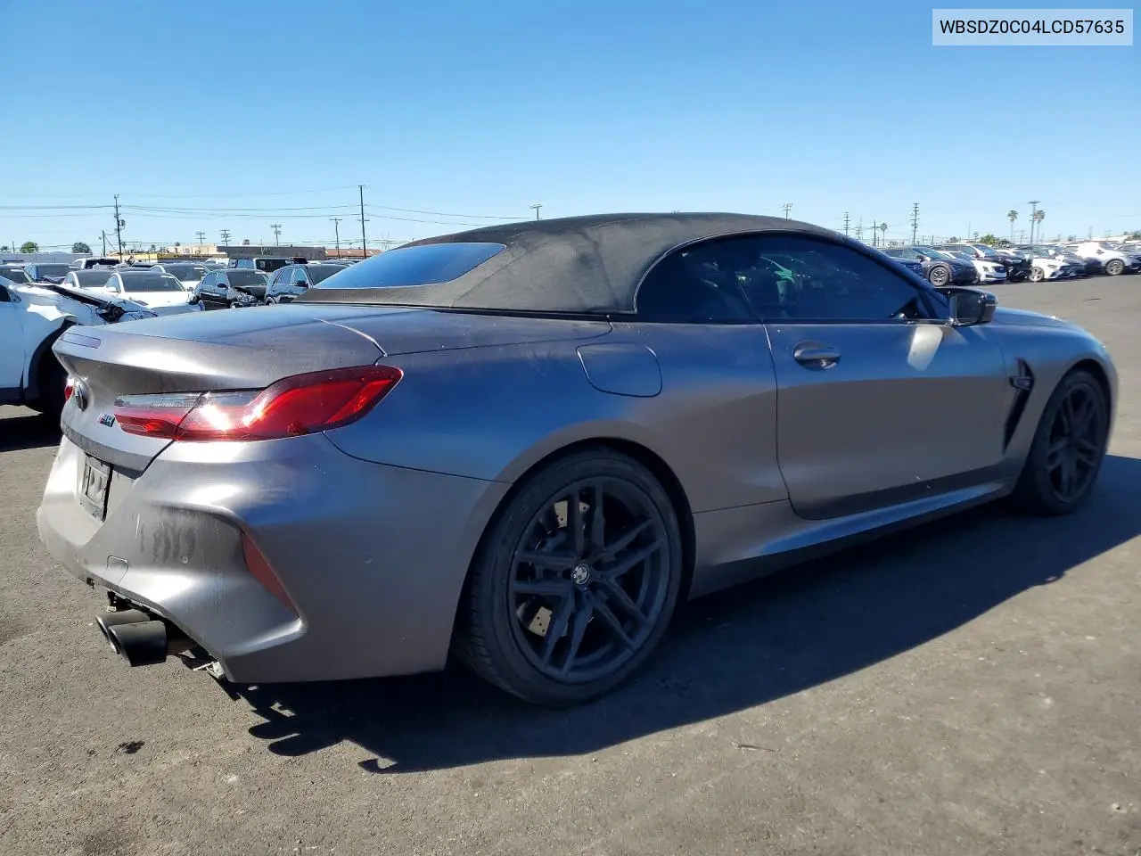 2020 BMW M8 VIN: WBSDZ0C04LCD57635 Lot: 77618455