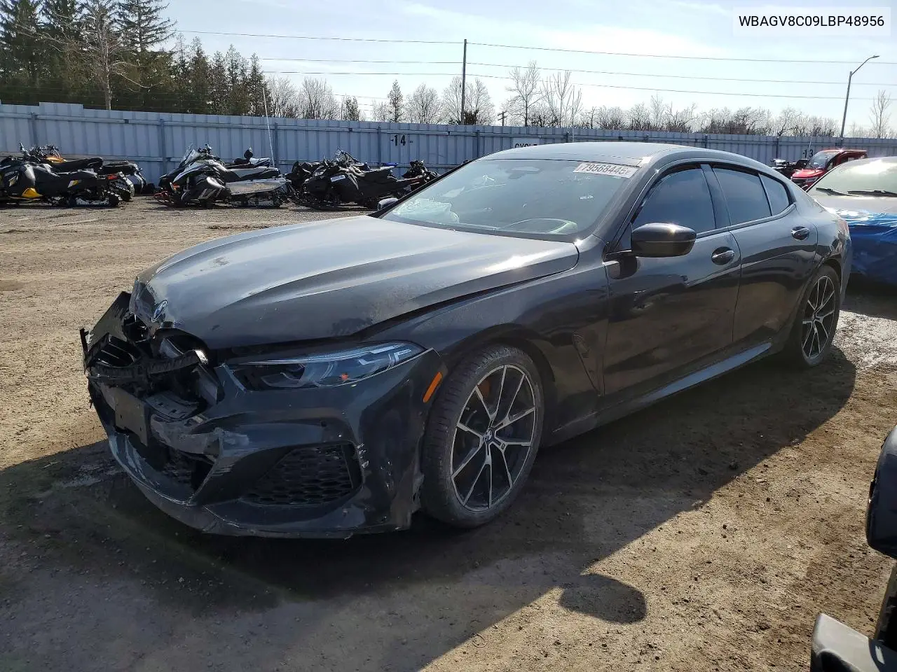2020 BMW M850Xi VIN: WBAGV8C09LBP48956 Lot: 79568445