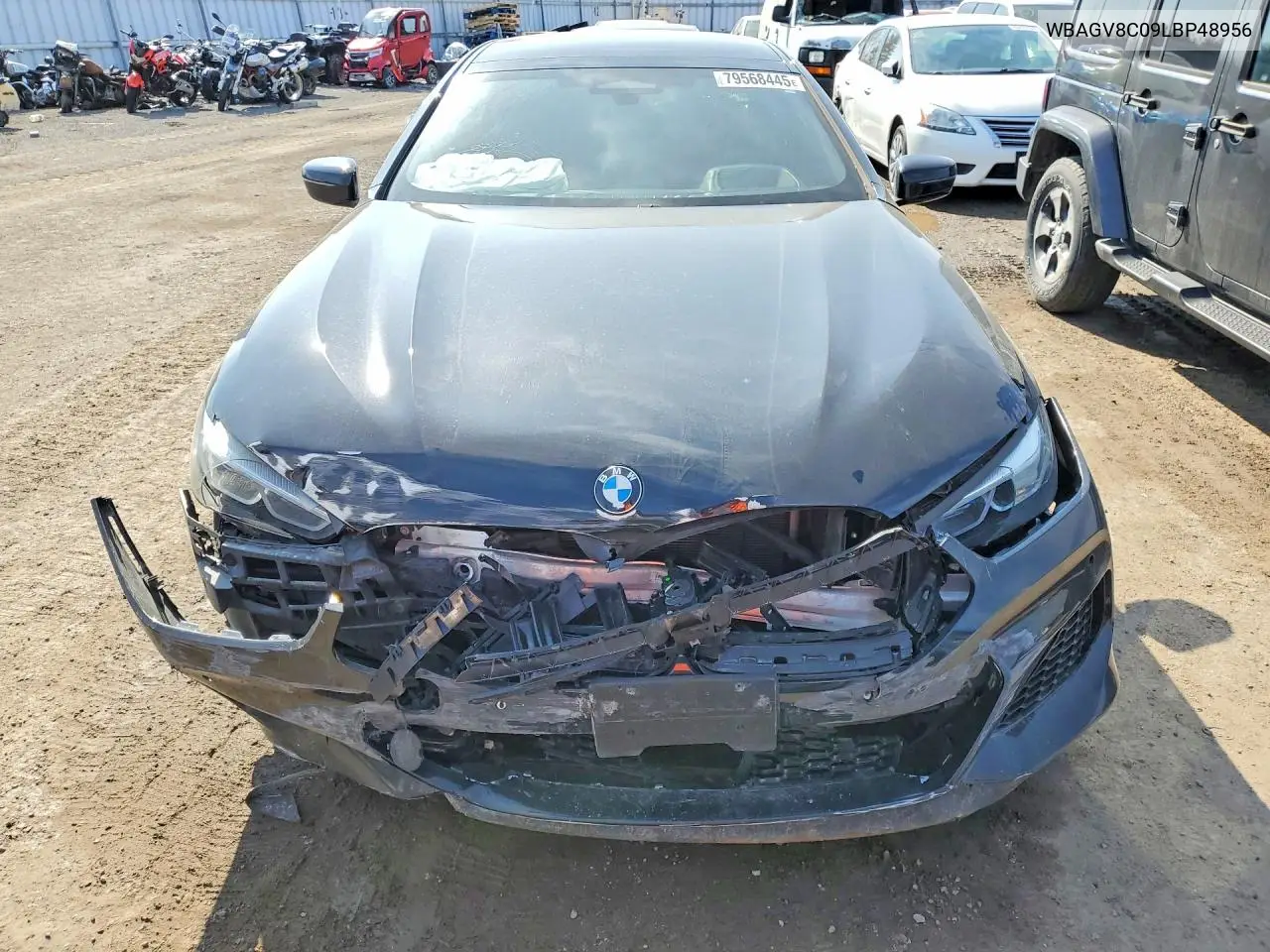 2020 BMW M850Xi VIN: WBAGV8C09LBP48956 Lot: 79568445