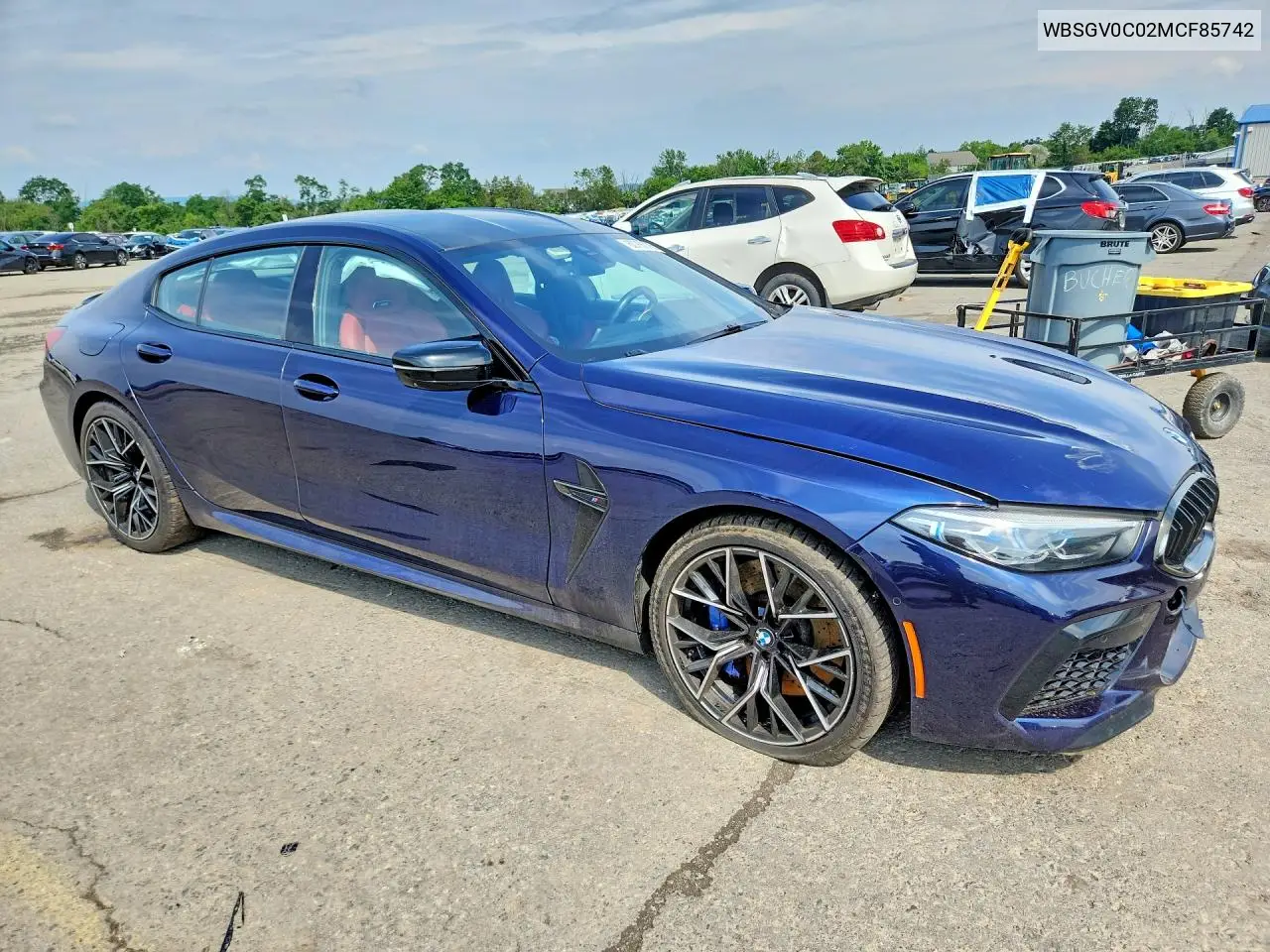 2021 BMW M8 VIN: WBSGV0C02MCF85742 Lot: 60766076