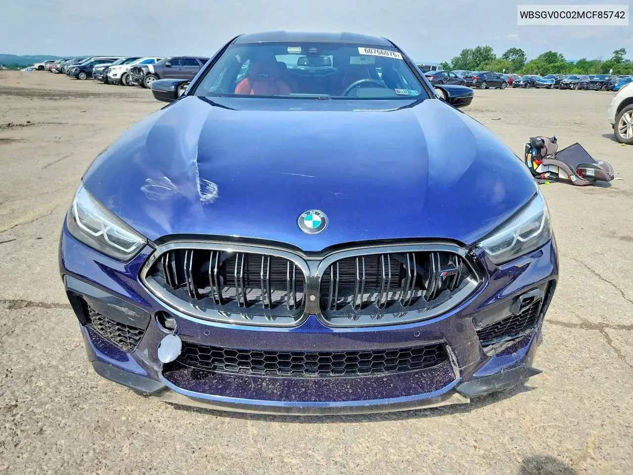 2021 BMW M8 VIN: WBSGV0C02MCF85742 Lot: 60766076