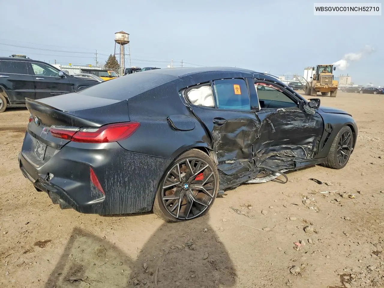 2022 BMW M8 VIN: WBSGV0C01NCH52710 Lot: 47619386