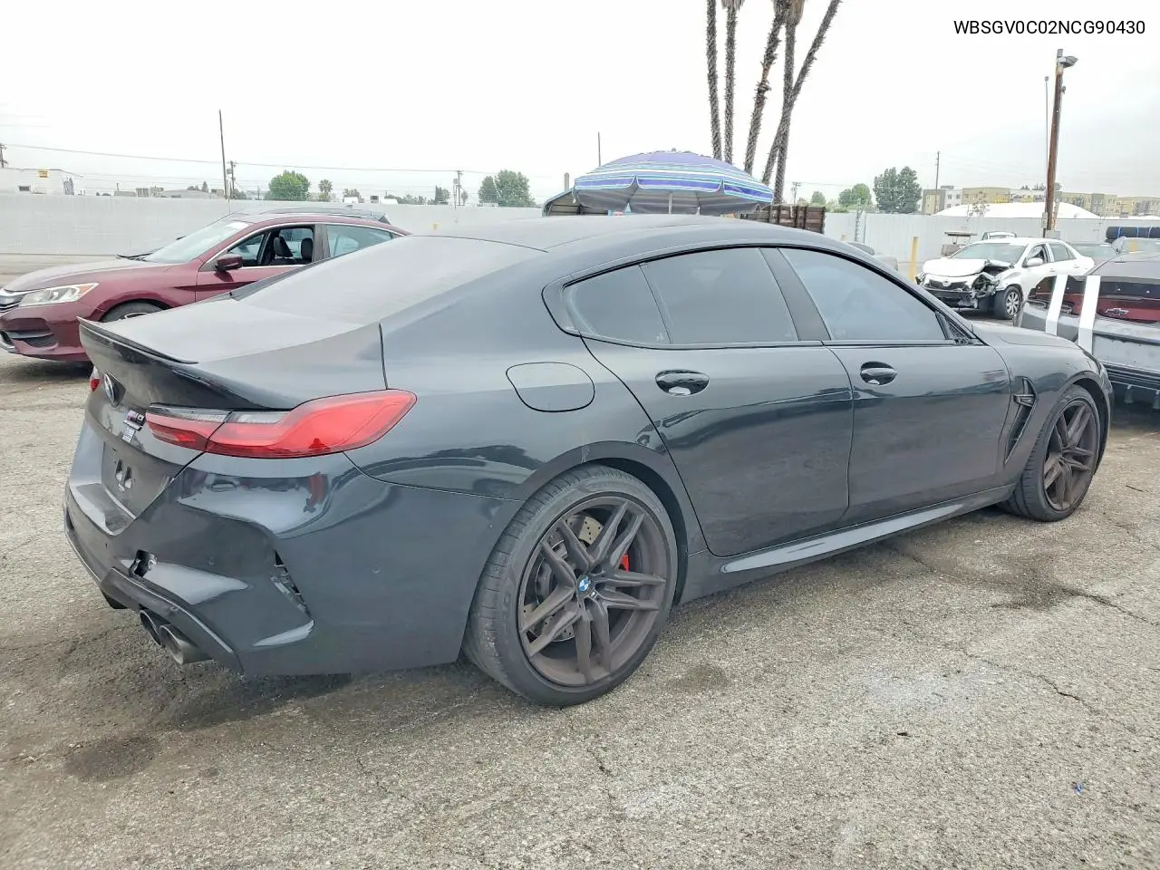 2022 BMW M8 VIN: WBSGV0C02NCG90430 Lot: 51882476
