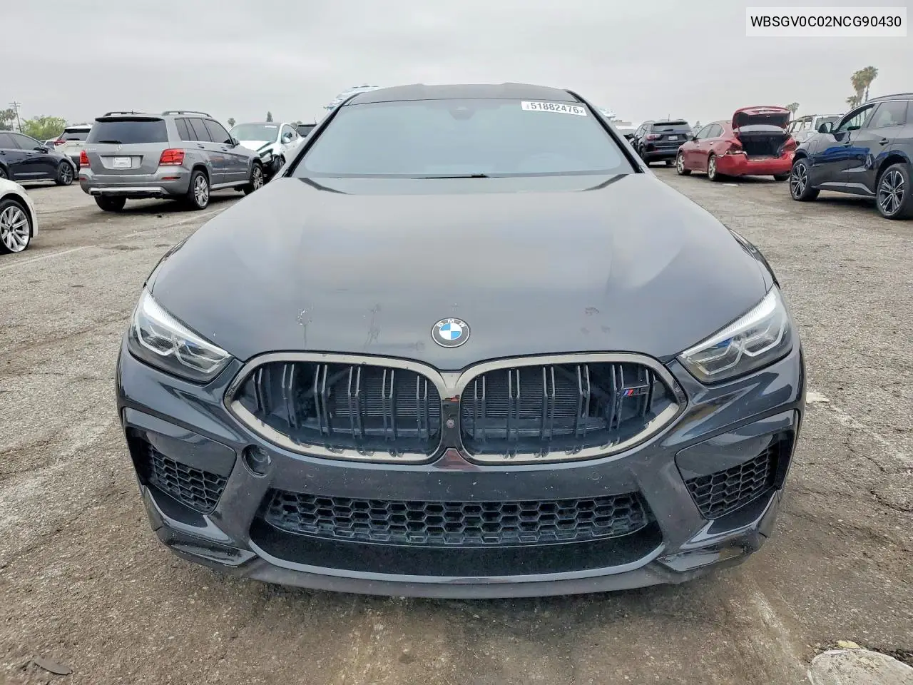 2022 BMW M8 VIN: WBSGV0C02NCG90430 Lot: 51882476