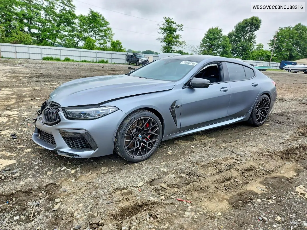 2022 BMW M8 VIN: WBSGV0C03NCJ88216 Lot: 55026116