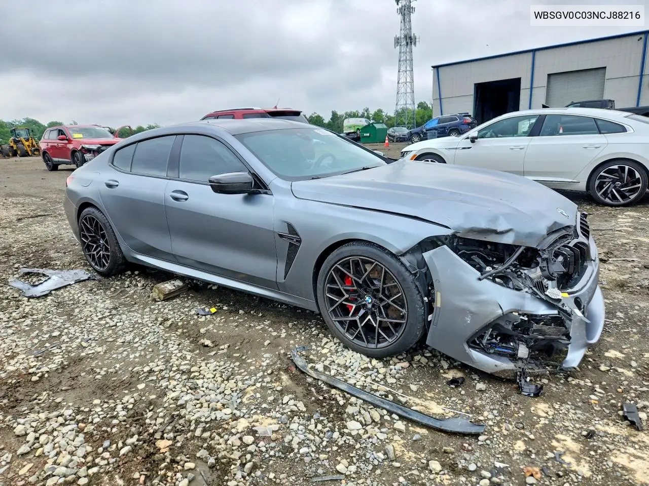 2022 BMW M8 VIN: WBSGV0C03NCJ88216 Lot: 55026116