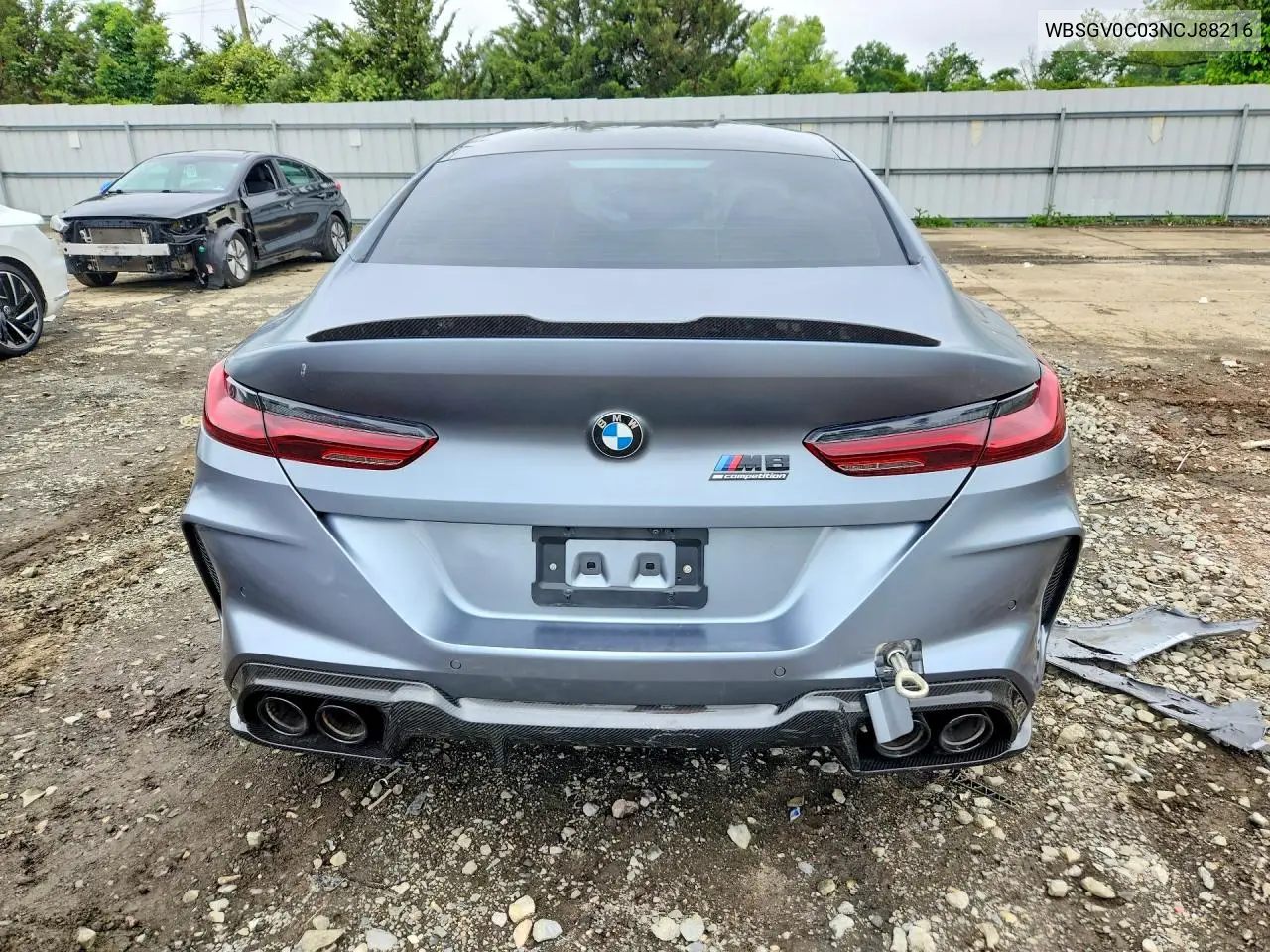 2022 BMW M8 VIN: WBSGV0C03NCJ88216 Lot: 55026116