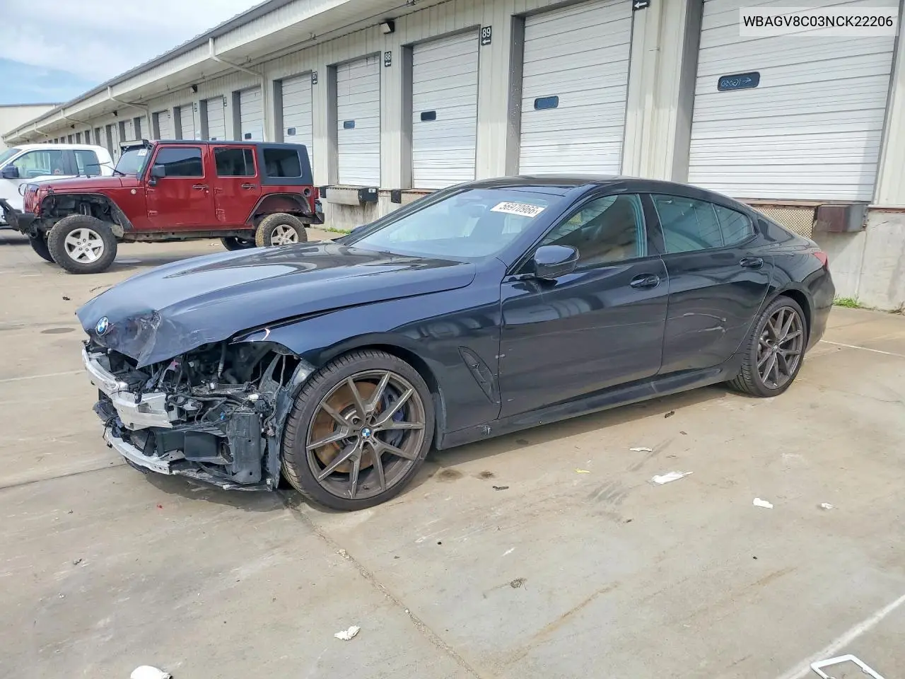 2022 BMW M850Xi VIN: WBAGV8C03NCK22206 Lot: 56970966