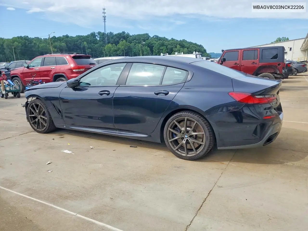 2022 BMW M850Xi VIN: WBAGV8C03NCK22206 Lot: 56970966