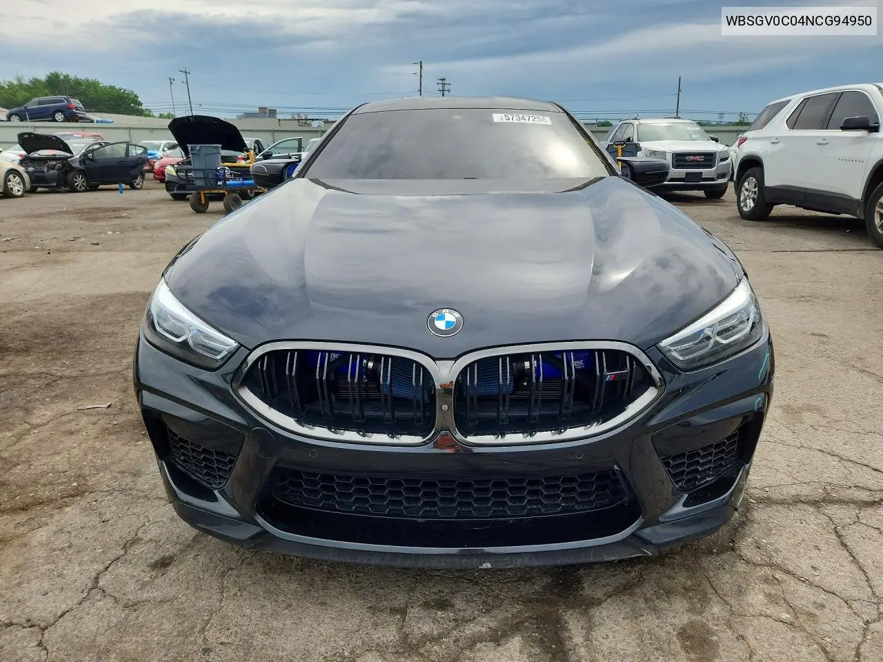2022 BMW M8 VIN: WBSGV0C04NCG94950 Lot: 57347256