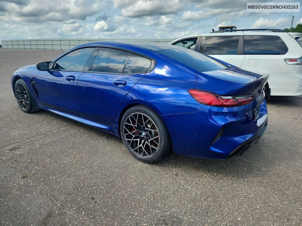 2022 BMW M8 VIN: WBSGV0C0XNCH03263 Lot: 59318586