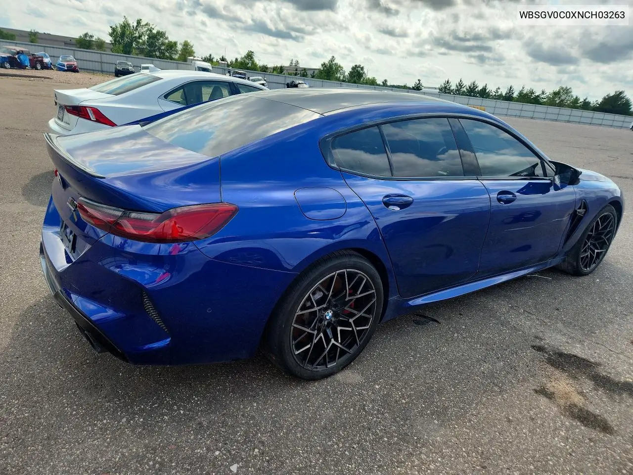 2022 BMW M8 VIN: WBSGV0C0XNCH03263 Lot: 59318586