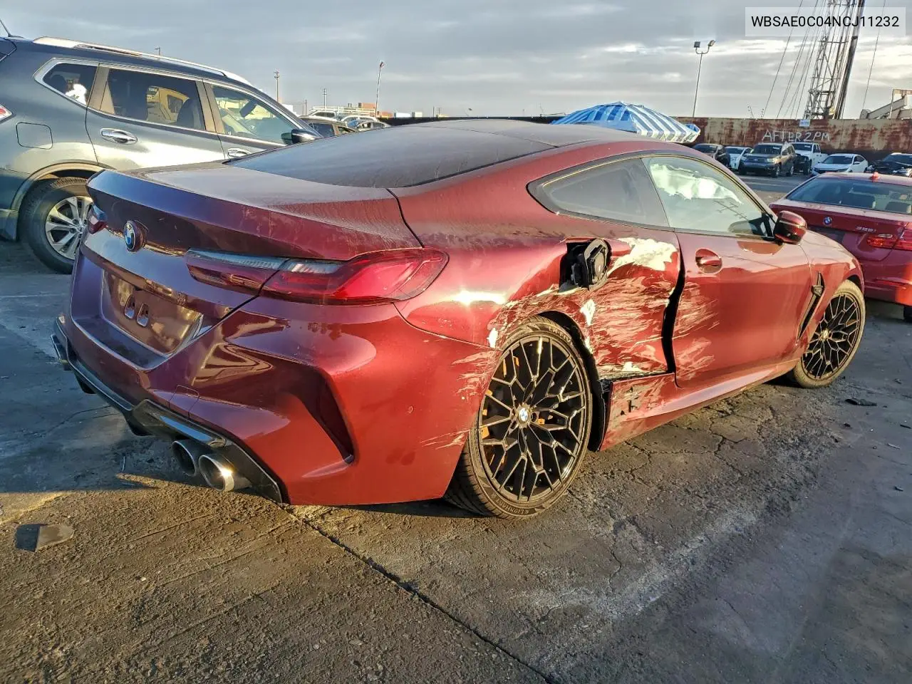 2022 BMW M8 VIN: WBSAE0C04NCJ11232 Lot: 75202435
