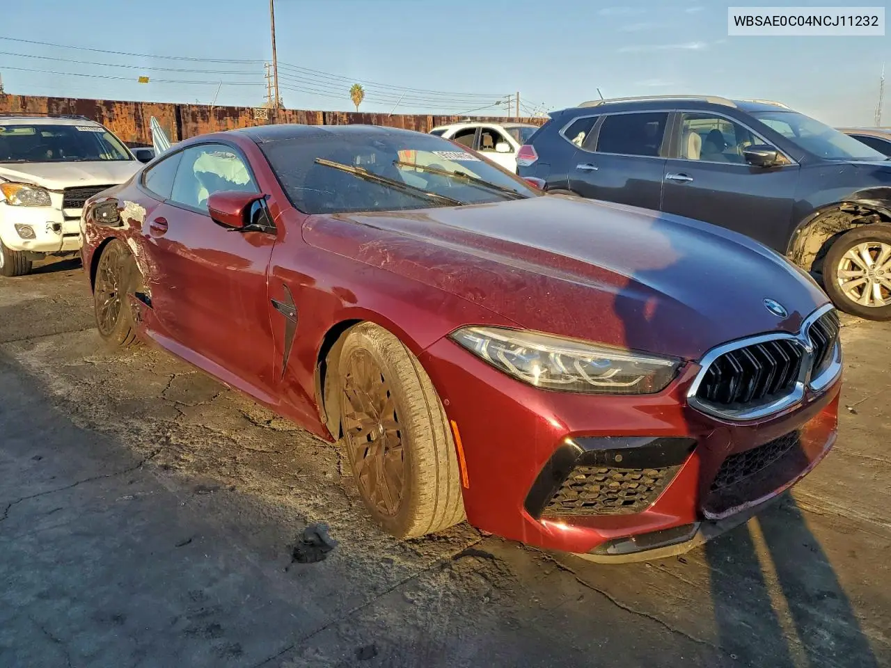 2022 BMW M8 VIN: WBSAE0C04NCJ11232 Lot: 75202435
