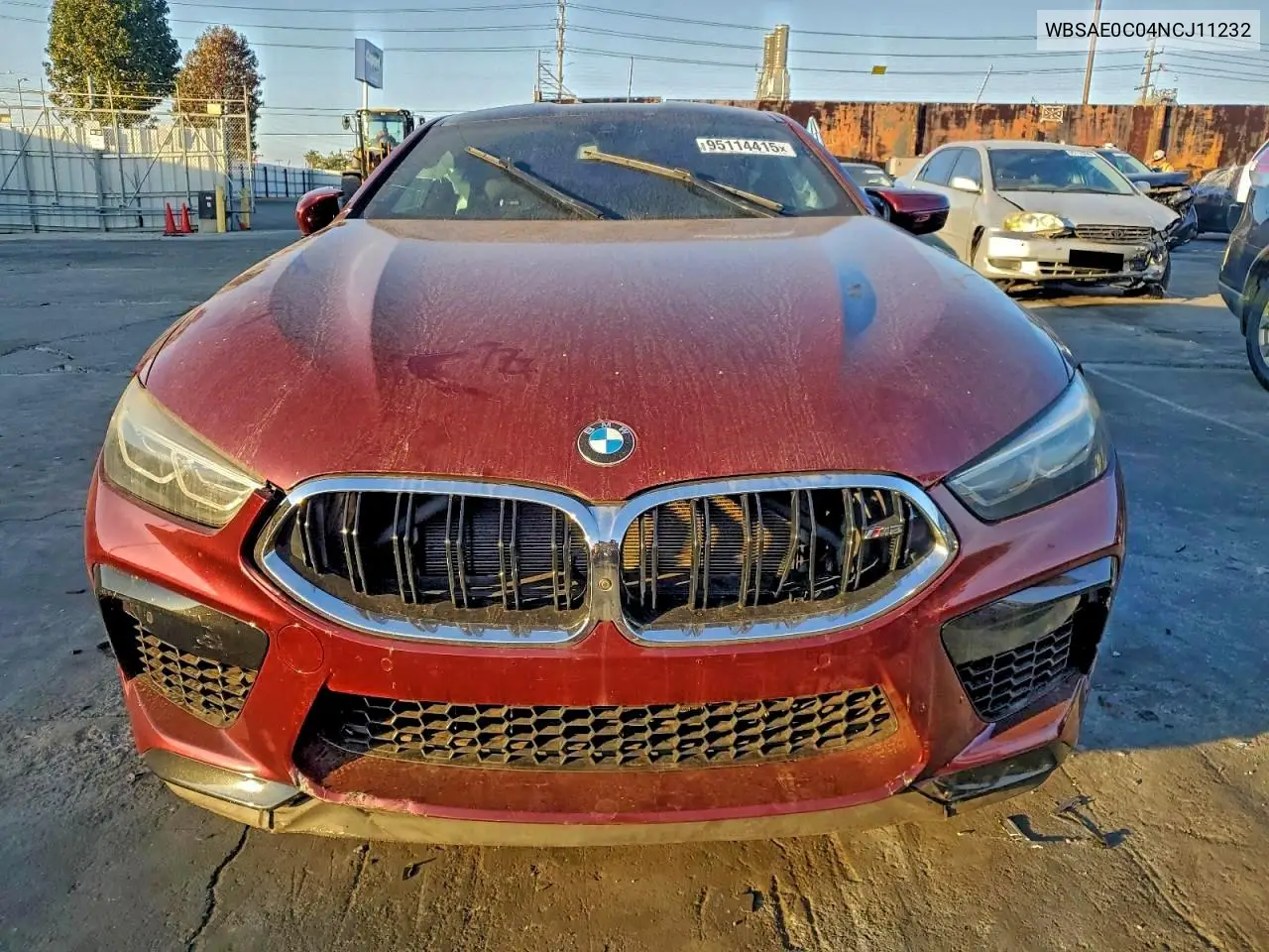 2022 BMW M8 VIN: WBSAE0C04NCJ11232 Lot: 75202435