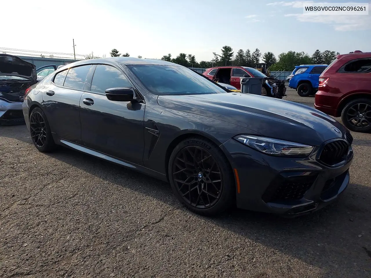 2022 BMW M8 VIN: WBSGV0C02NCG96261 Lot: 85451715