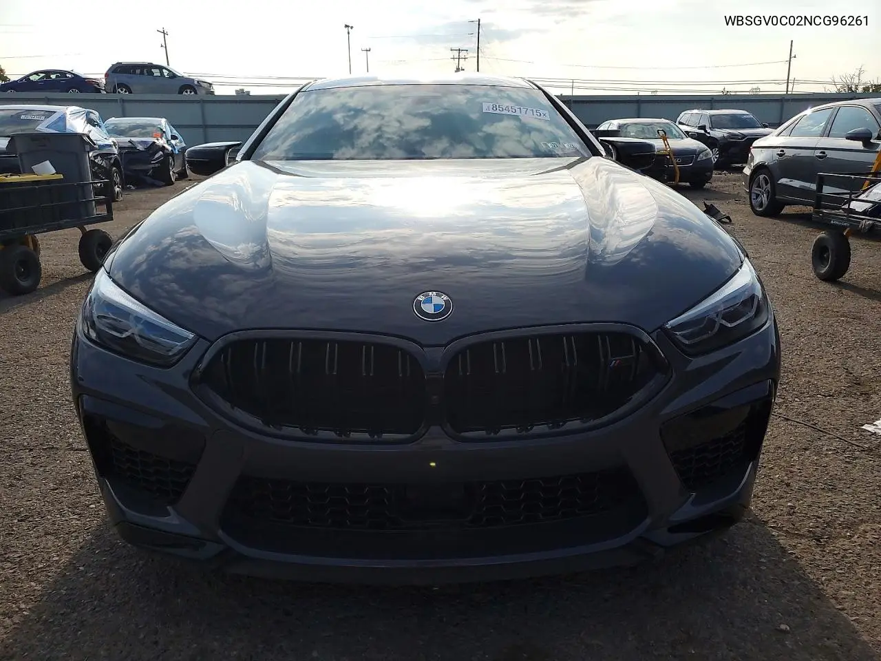 2022 BMW M8 VIN: WBSGV0C02NCG96261 Lot: 85451715